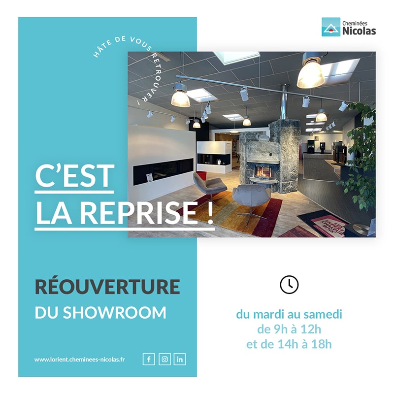 Réouverture du showroom. C’est la reprise !